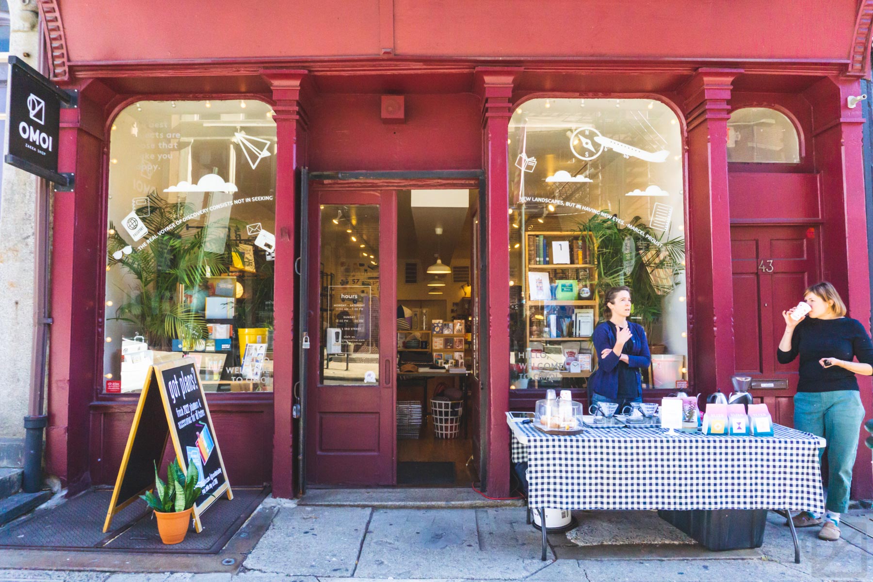 front of the store