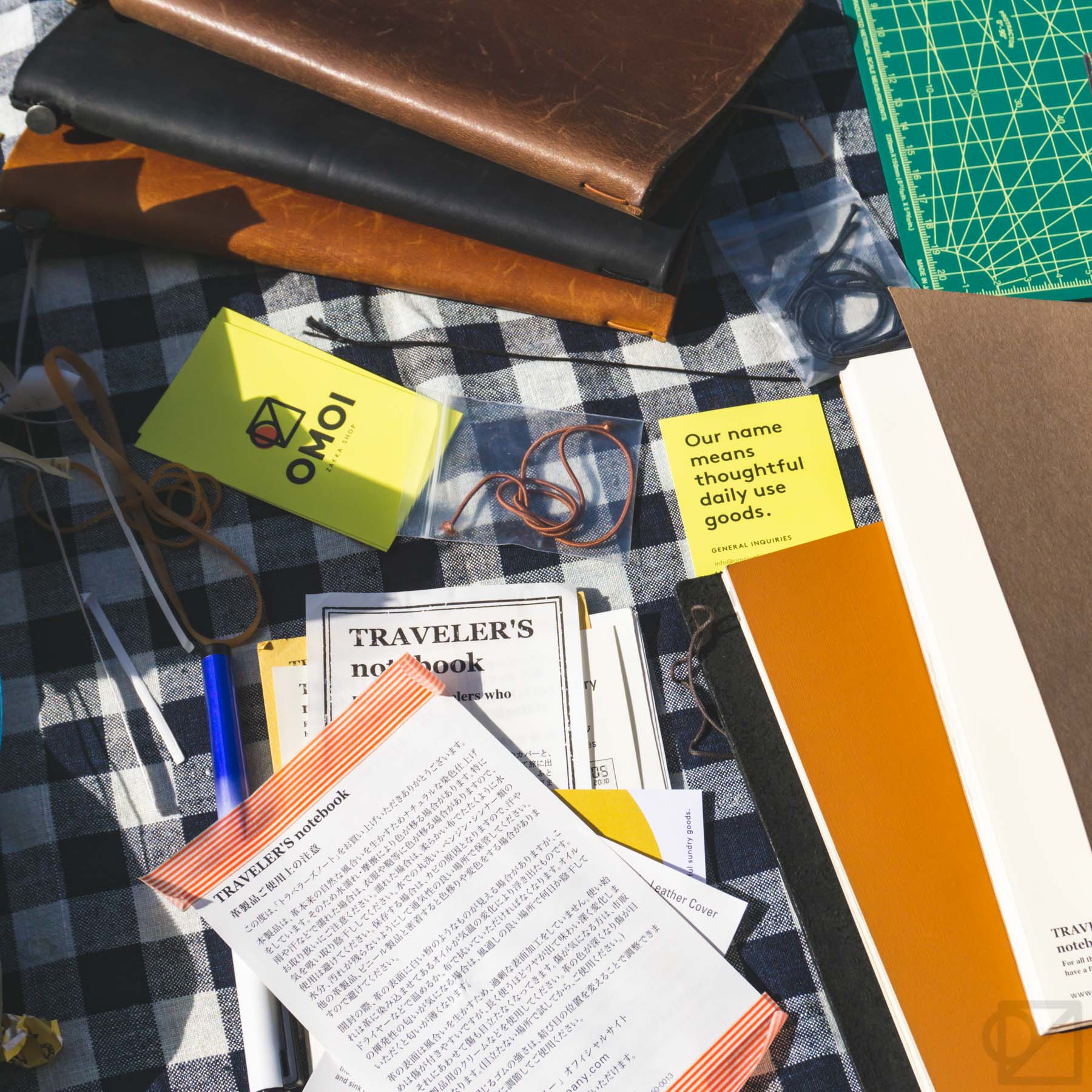 papers on table